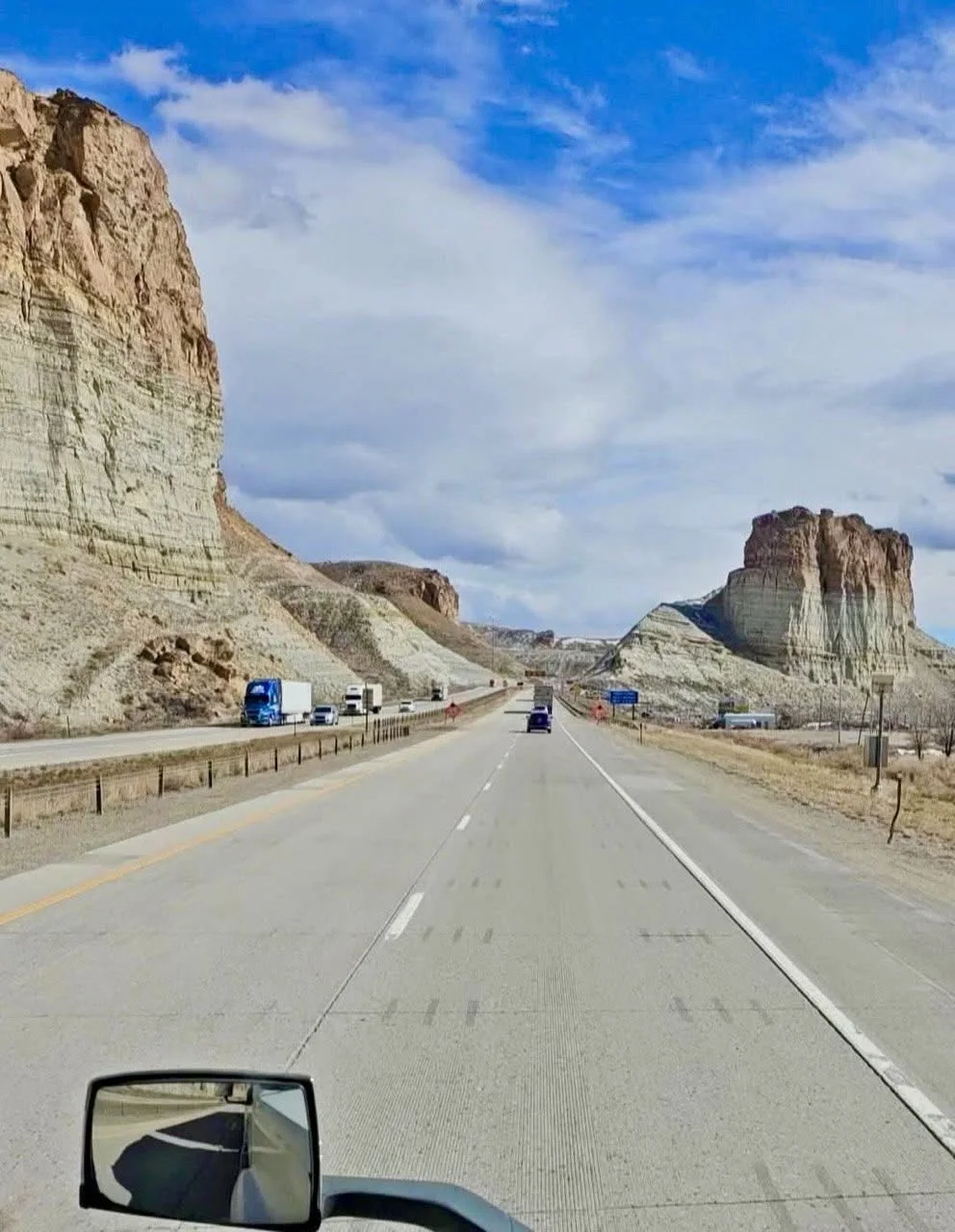 Interstate highway through the American West