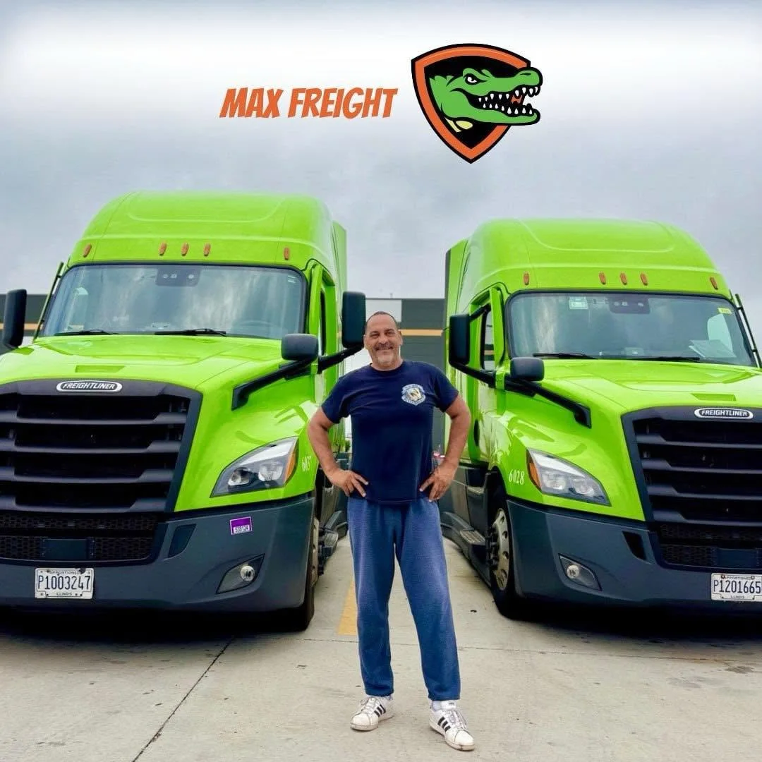 Max Freight green trucks